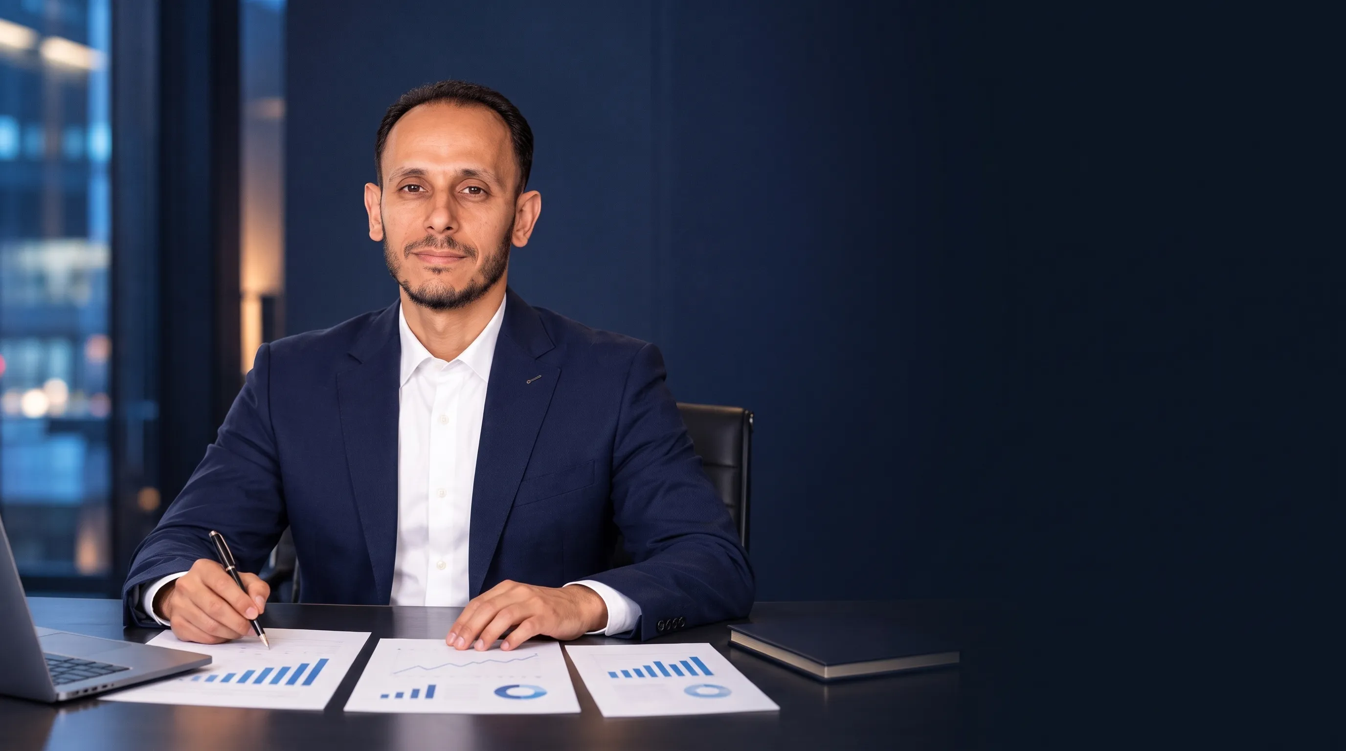 سائد حسونة، مستشار الحضور الرقمي، في مكتب استشاري واقعي وهادئ