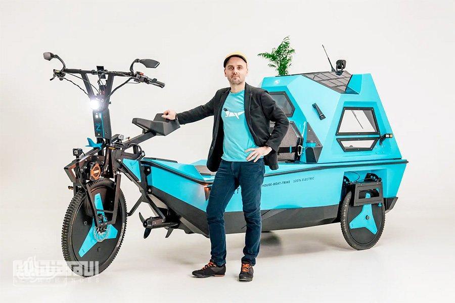 BeTRITON-Amphibious-Camper-Trike-Aigars-Lauzis دراجة كهربائية برمائية